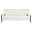 Beliani Sofa 3 Seater SKARO Chenille Off-White 1