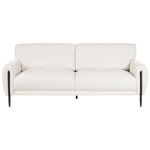Beliani Sofa 3 Seater SKARO Chenille Off-White