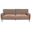 Beliani Sofa 3 Seater SKARO Chenille Brown 1