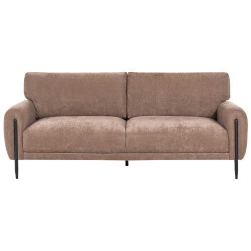 Beliani Sofa 3 Seater SKARO Chenille Brown