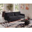 Beliani Sofa 3 Seater SKARO Chenille Black 2