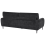 Beliani Sofa 3 Seater SKARO Chenille Black 5