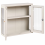 Beliani Wall Cabinet HARLYN 60 cm Metal Beige 4