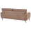 Beliani Sofa 3 Seater SKARO Chenille Brown 5
