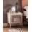 Beliani Bedside Table OSSETT Metal Beige 2