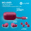JLab JLab Go Air Pop+ True Wireless Earbuds with Mic - Bluetooth, Dark Pink 7