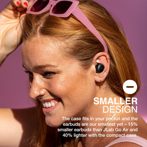JLab JLab Go Air Pop+ True Wireless Earbuds with Mic - Bluetooth, Midnight Black 1