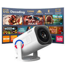 XGODY Gimbal 3 pro Mini Portable Smart Projector for Bedroom, Built in Apps