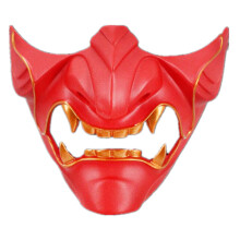 (Red) Ghost Tsushima Of Japanese Samurai Resin Mask For Cosplay Festivals Themed And