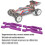 Metall Hinterradarme 1/10 RC Auto 104001 Lila 7