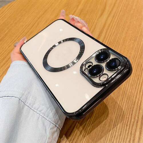 iPhone 13 Pro Schutzcase Magnetring Schwarz 1