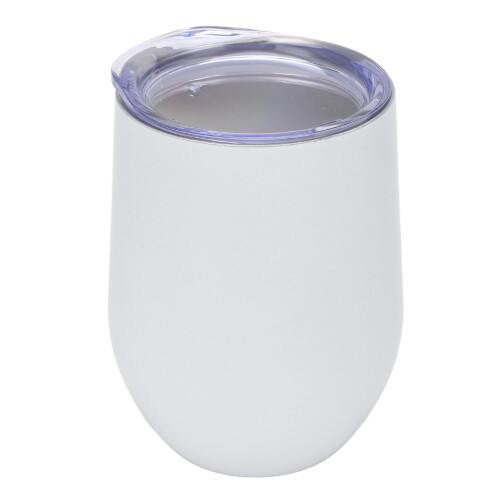 Edelstahl Isolierbecher 340 ml Weiß 1