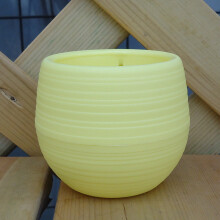 (Yellow)Pot de fleurs en plastique avec trous de drainage plante légère pour intérieur extérieur plantation jardin