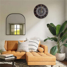 Horloge Murale Islamique Acrylique 30Cm Musulman Maison DéCo Horloge Murale Calligraphie DéCoration Murale Art IntéRieur Horloge Murale (Argent)