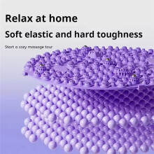 Foot Yoga Massage Acupressure Board Mat Muscle Relaxation Round Exercise Mat Fitness Foot Training Massage