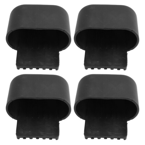 Tischfußschoner 4 Stück oval 40x80mm Gummi 2