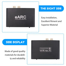 EARC ARC Audio Converter, EARC Sound Extractor Aux Sound Extractor Adapter for TV to Soundbar Speaker Amplifier