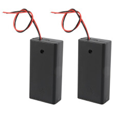 2 X AA 3V Battery Holder Case Box Slot Wired /OFF W Cover