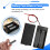 2 X AA 3V Battery Holder Case Box Slot Wired /OFF  W Cover 8