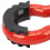 2x D-Ring-Schäkel 2,7t rot für Abschleppgurt 21