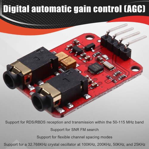 RDA5820N Module 23 Upgraded FM Broadcast Transmitter Receiver FM Radio Transceiver Module DC3.3-5V Small Size 2