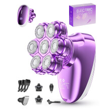 5-in-1 Electric Razors for Women, 7D Floating Head Lady Shaver for Legs Body Bikini Face Hair Removal, Rechargeable Wet Dry Waterproof Women Electric
