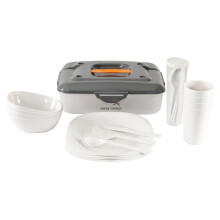 EASY CAMP CERF PICNIC BOX M 24 PIECE CAMPING DISH SET & STORAGE BOX BBQ BEACH