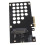 U.2 zu PCIe NVMe SSD Karte SFF 8639 2