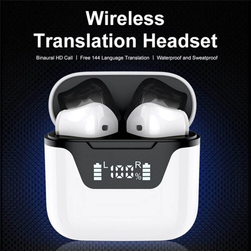 Language Translator Earbuds  Support 144 Languages Translation Wireless Translator Earphone Translator Earphone 2