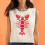 (Crab,L)Maglia senza maniche realistica aragosta texture da donna versatile street style 2