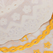 Tischsets 2er Set Gold 20x20 cm PVC Platzsets