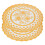 Tischsets 2er Set Gold 20x20 cm PVC Platzsets 11