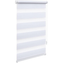 Estor Noche y Día Duo Sin Taladrar Opaco 65x150 cm Blanco — persiana enrollable, cortina ventana, estor cocina