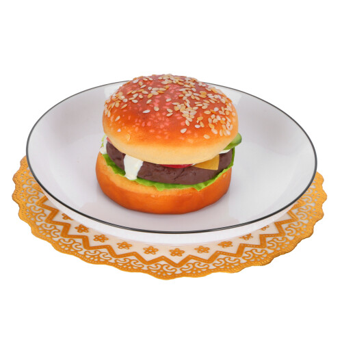 Tischsets 2er Set Gold 20x20 cm PVC Platzsets 1