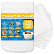 45-Pack Zwembadfilter Sokken, Geschikt voor Skimmermanden, Herbruikbare Zwembad Skimmer Sokken, Geschikt voor Grond- of Zwembadfilters