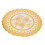 Tischsets 2er Set Gold 20x20 cm PVC Platzsets 12