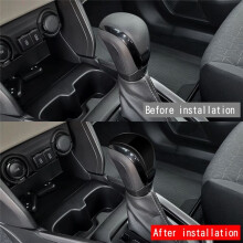 Car Gear Trim Sticker Shift Knob Trim Interior Accessories for Swift 2024 Glossy Black