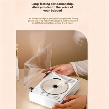 Portable Vintage CD Disc Player Speaker Multi Format Music Reader Wireless Speaker