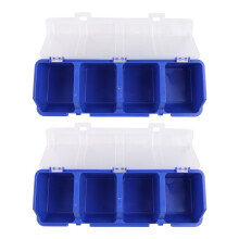 Boîte de Rangement pour Pièces à Vis, Matériau Recyclé 400,0 G Bleu