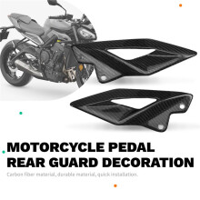 Motorcycle Foot Pedal Heel Guard Plates Decoration for Street Triple 765R 765RS 2016-2024 Motorcycle Accessories