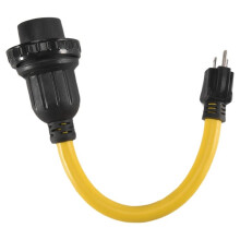 Câble Adaptateur Secteur 5-15P Mâle Vers L5-30R Femelle, Câble Adaptateur Domestique pour Générateur 30 A Vers 15 A, Prise Américaine