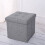 Sitzhocker Mit Stauraum Grau 38x38x38cm 4