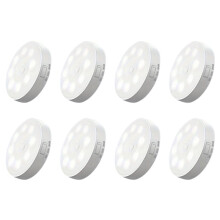 8Pcs Motion Sensor LED Night Light USB Rechargeable Night Lamp for Cabinet Wardrobe Lamp Staircase Wireless Closet Light