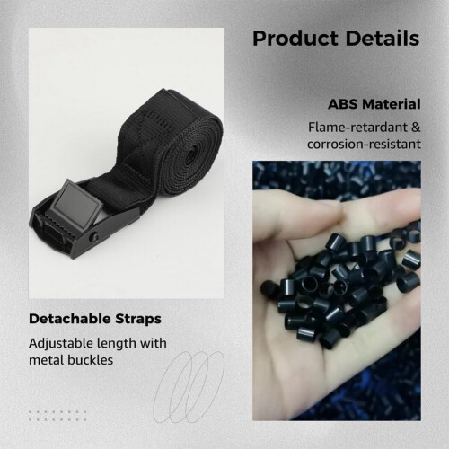 2PCS Cylinder Wall Mounted Brackets Propane Tank Brackets Durable ABS Gas Cylinder Mounting Brackets ABS Plastic Holders 2