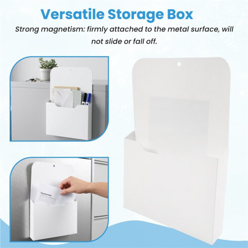 Practical Magnetic Wall File Holders  Holder Whiteboard Versatile Storage Box Desktop Container Easy to Store 1