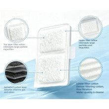 Lot de 9 Cartouches Filtrantes EF-S, Compatibles avec les Filtres D'Aquarium pour Top Fin EF-S/BF5 BETTAFLO, pour Poissons Betta et Petits Aquariums