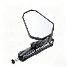 Universal Motorcycle Mirrors Angle Adjustable Folding Handlebar Side Mirror for Adventure Dirt Street Bike ATV