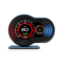 F9 OBD Car Display Wskaźnik Wielofunkcyjny Prędkościomierz Obrotomierz Temperatura Wody Napięcie Turbo Temperatura Oleju Wskaźnik AFR