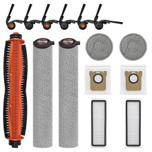 Compatible with Mijia 6 Pro PV21CN / 6 Max PV11CN Robot Vacuum Parts Hair-Cutting Brush Roller Mop Brush HEPA Filter Bag