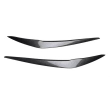 Front Headlight Eyebrow Eyelid Trim Wide Body Kit for 1 Series F20 F21 116d 118i 120i 120d M135i 15-19 Carbon Fiber